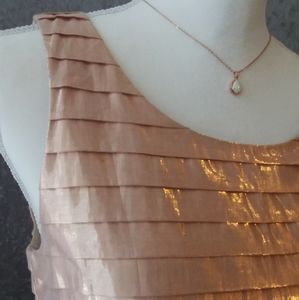 J crew rose gold blouse